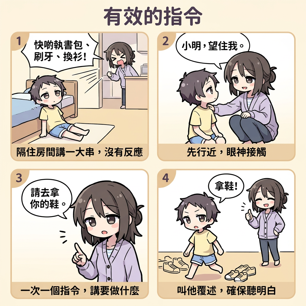 有效的指令漫畫