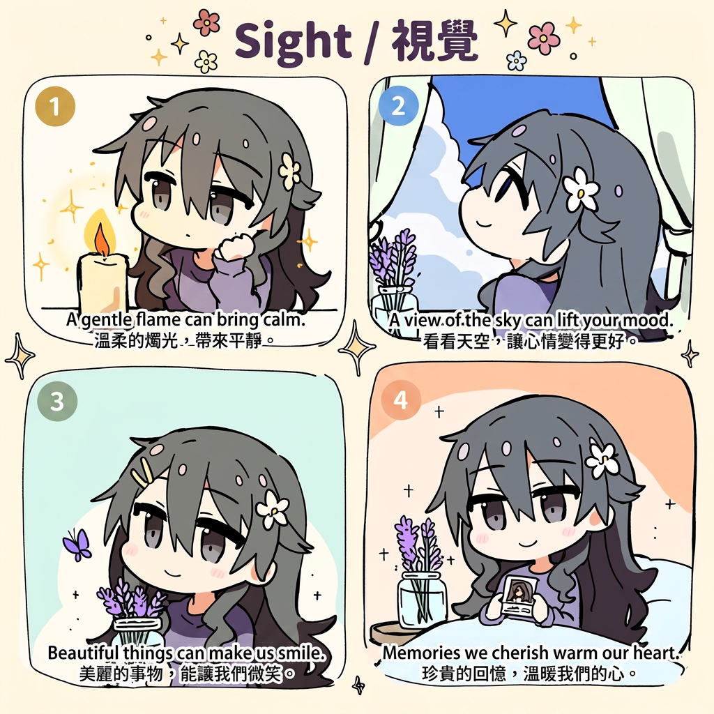 視覺安撫 — 四種用眼睛照顧自己的方法